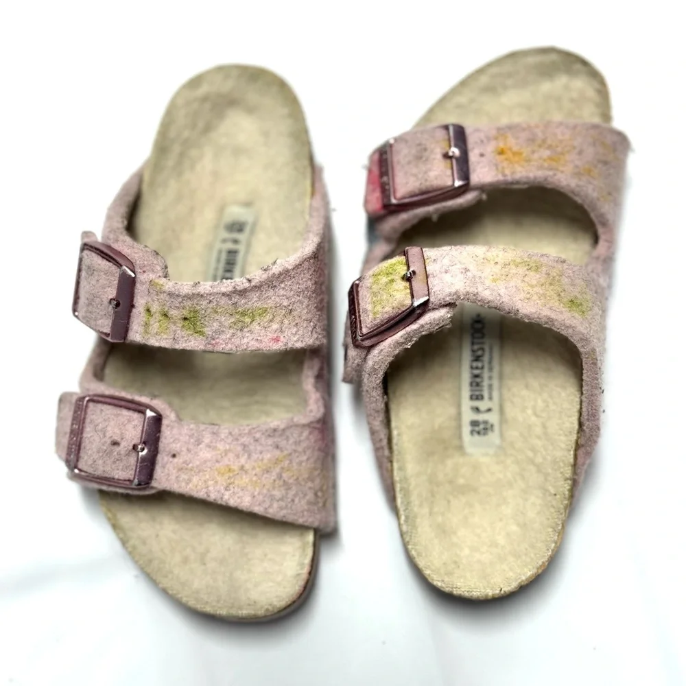 BIRKENSTOCK GIRLS‎ ARIZONA RIVET WOOL FELT SANDALS